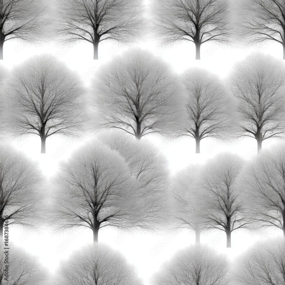 Poster trees display a range of foliage colors in different seasons, showcasing their unique textures again