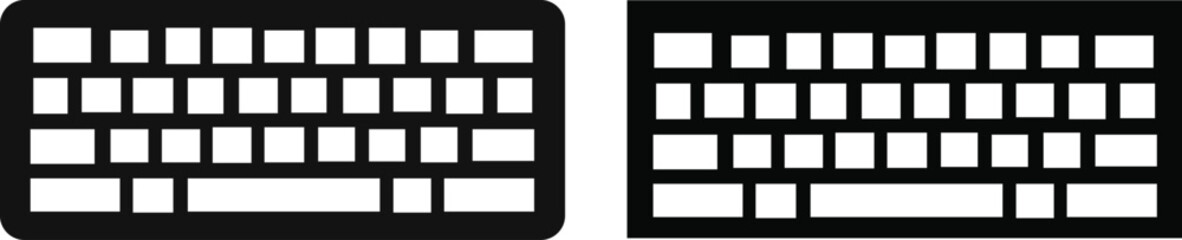 keyboard down glyph flat vector icon, Computer keyboard black line icon ,Editable design icon of keyboard and electronic device infographics. digital devices concepts Vector Modern design.,