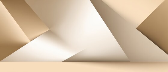 Fototapeta premium Abstract Modern Geometric Shape Composition with Soft Lighting and Neutral Color Palette for Artistic Interior Design Decor
