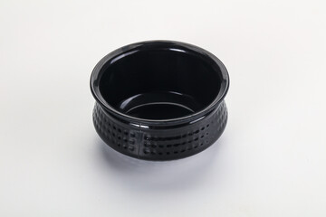 Indian metallic empty clean bowl isolated