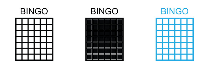 Bingo board icon. lottery tickets sign. lotto bingo cards symbol. flat style. vector illustration. eps 10 .