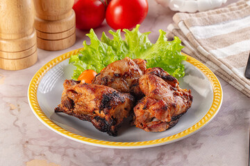 Hot Grilled chicken thigh barbecues