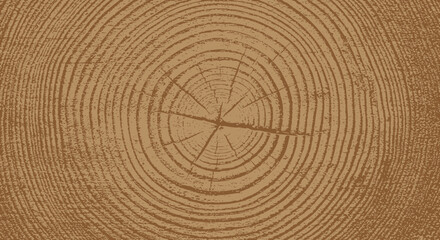 Naklejka premium Abstract natural design with tree ring pattern perfect for backgrounds or textures