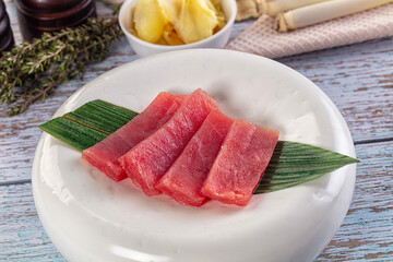 Japanese sliced tuna sashimi fish
