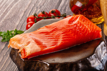 Gourmet salmon red fish fillet