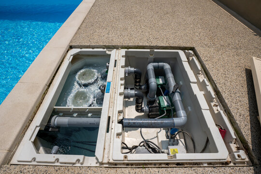 Une pompe de piscine