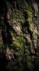 Moss Covered Tree Trunk Texture