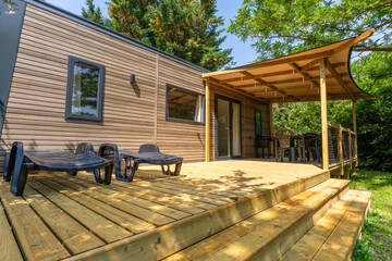 Un mobilhome de camping