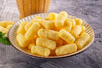 Golden crispy sweet corn sticks