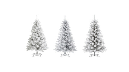 Obraz premium White Christmas Tree with transparent png background