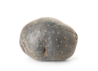 Fresh ripe purple potato isolated on white