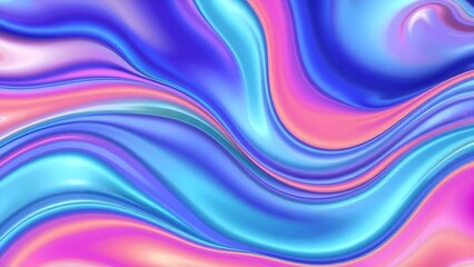 Creative Abstract Fluid Shapes - Glossy Organic Design