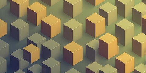 Crystal Seamless Geometric Pattern Picturesque Isometric Abstract Design Calm