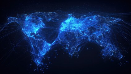 Global network map, glowing blue lines (1)