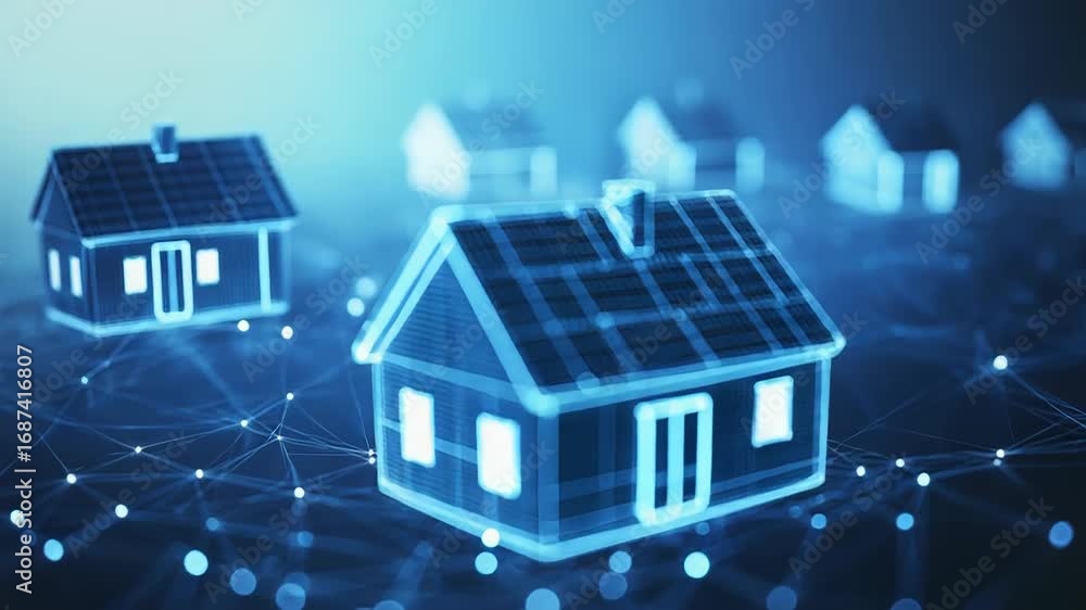 Poster smart home automation system controlling energy consumption and security