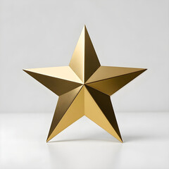 Stunning polished gold star award symbolizing success achievement and excellence in business