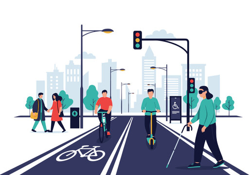 Urban mobility solutions for sustainable city living and active transportation choices