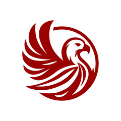 Soaring Eagle Emblem within a Circle