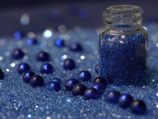 Explore the healing potential of homeopathy with vibrant blue globules and alternative therapies for holistic health