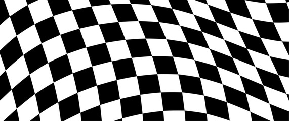 
Checkered racing finish line flag. Black and white checkered background. Fluttering flag. Auto. Premium luxury background for cards, invitation, poster, flyer, luxe invite, prestigious voucher, ads.