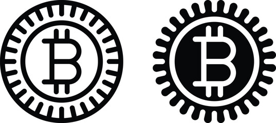 Bitcoin Cryptocurrency Coin Icon