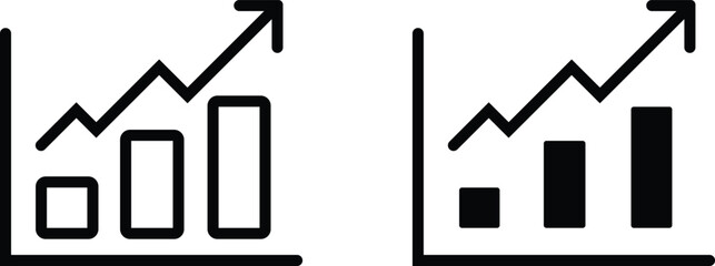 Financial Growth Line Chart Icon