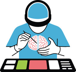 Neurosurgery Precision Brain Surgery Illustration