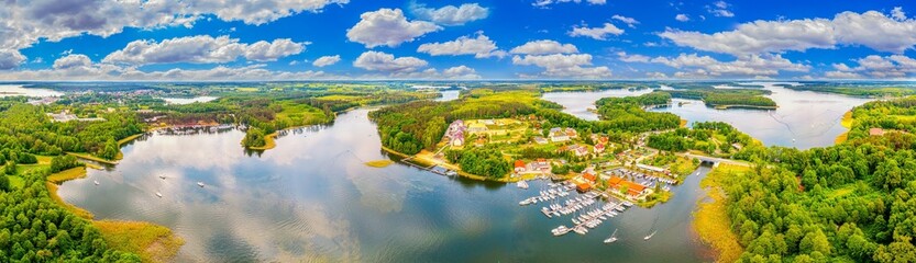 Mazury. Piękna G&oacute;ra. Jeziora Kisajno i Tajty.
