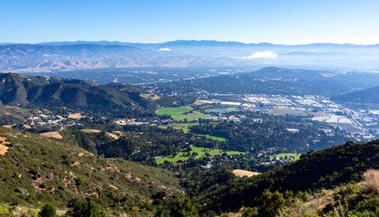 Fototapeta premium Mountain valley landscape view