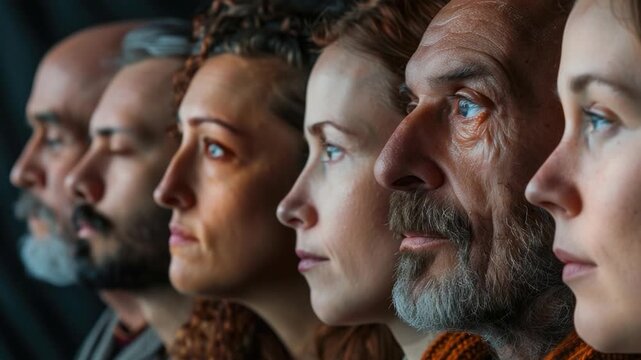 A group of individuals posing alongside one another, conveying unity and solidarity