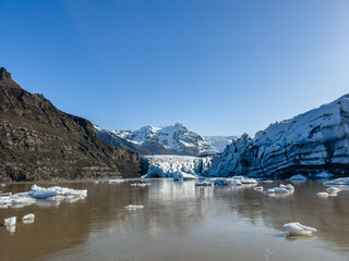 Svinafellsjokull glacier in Iceland