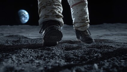 Lowangle Shot Astronauts Boots