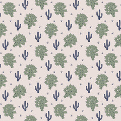 Desert chic seamless vector pattern
