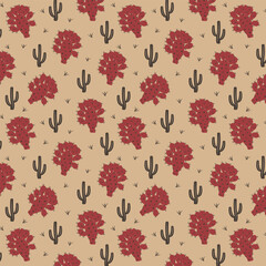 Desert chic seamless vector pattern