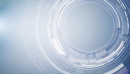 futuristic digital data circle with glowing blue and purple elements for technology, innovation, and virtual reality backgrounds