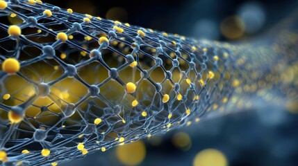 nanotube network microscopic view