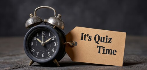 The Vintage Alarm Clock with Quiz Time Announcement for Engaging Events