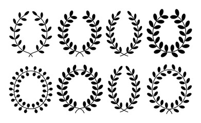 Collection of Laurel Wreath and Leafy Circle Designs