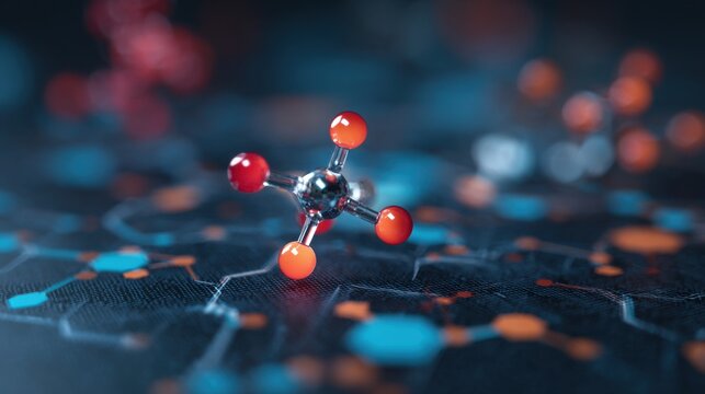 molecular model science abstract design