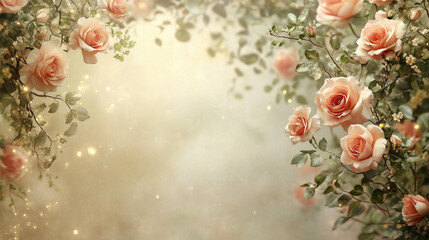 romantic vintage wedding backdrop garden floral arches roses ivy pastel wall