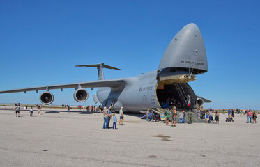 2025 Cleveland Air Show US Air Force Lockheed C-5 Galaxy cargo plane