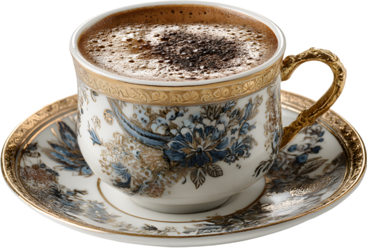 PNG Turkish cofee coffee saucer drink.