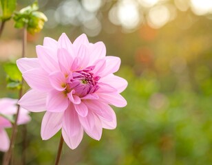 Close-up of a beautiful pink dahlia (1)