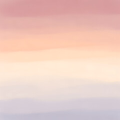 Obraz premium Soft Watercolor Gradient Blending Pink, Orange, and Blue Hues