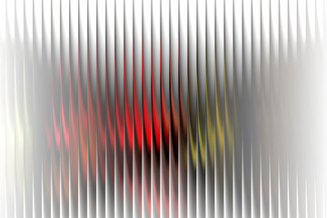 Abstract blurred glowing red orange tones background with vertical striped white overlay, futuristic minimal wallpaper with stylish luminous artistic effect