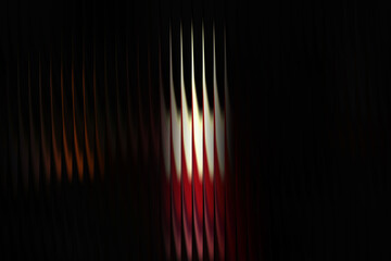 Abstract dark glowing red white background with vertical striped overlay, futuristic minimal wallpaper with luminous digital artistic illumination texture