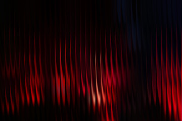 Abstract glowing red orange neon background with vertical striped overlay, futuristic minimal wallpaper with stylish luminous blurred illumination design