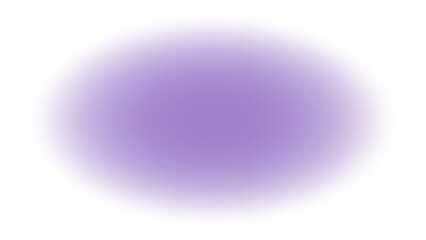 Soft purple and white gradient circle, isolated on transparent background