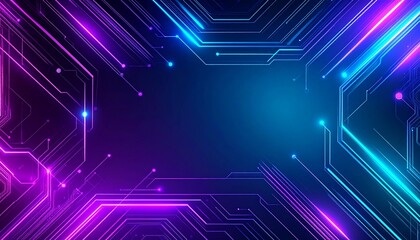 Abstract circuit technology background