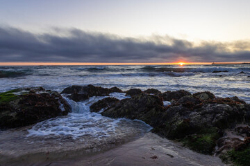 Atlantic Ocean waves, near Porto, Portugal